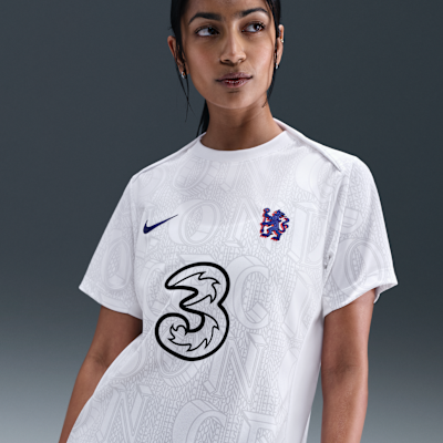 Nike Chelsea FC ホワイトシャツ Chelsea F.C. Academy Pro Women's Nike Dri-FIT Football Pre-Match